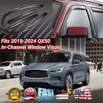 In-channel Vent Shade Snow Rain Guard Wind Bug Deflector For Infiniti QX50 19-24. Fixed Price $59.79.
