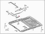 Genuine Mercedes Bbdc C209 C215 C219 S203 S211 Guide 2157820231. Fixed Price $8.57.