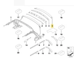 Genuine Mini R57 Folding Top Rear Roof Bow 54342758523. 23X. Fixed Price $118.95.