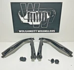 Jeep Tj Wrangler Soft Top Door Glass Surrounds Pair + Knobs Screws 97-06 Oem Cc. Fixed Price $187.20.