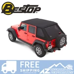 Bestop Trektop Nx Plus Soft For 07-18 Jeep Wrangler Jk 4 Door Black Twill. Fixed Price $1599.99.