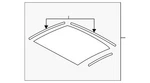 Genuine Audi Sunroof Glass 8W8-877-056-C. Fixed Price $1189.31.