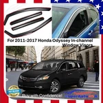 Window Visor In-channel Vent Rain Sun Guard Deflector Fits Honda Odyssey 2011-17. Fixed Price $52.99.