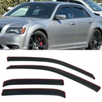 In-channel Smoke Window Visors Sun Vent Rain Guard Fit Chrysler 300 2011-2023. Fixed Price $31.99.