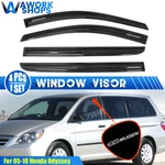 Fits 05-10 Honda Odyssey Window Visors Rain Guard Vent W/ Silver Mugen. Fixed Price $42.49.