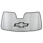 Oem New Windshield Sun Shade Silver W/black Bowtie 14-20 Chevrolet 22987432. Fixed Price $102.85.