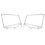 Rugged Ridge Upper Door Skin Frames 13701.80 * Fits 87-95 Jeep Wrangler Yj. Fixed Price $224.42.