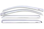 4 Pieces Window Vent Visors Outside Mount Rain Guards Crew Cab Chevy Gmc Chrome. Fixed Price $220.31.