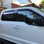 2015-2025 Ford F150 Crew Cab In-channel Window Vent Visors Rain Guard Tinted. Fixed Price $34.94.