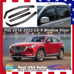 Fits 2016-2023 Mazda CX-9 In-channel Window Vent Visor Sun Guards Bug Deflectors. Fixed Price $58.29.
