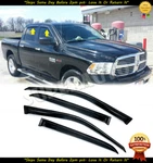 For 2009 2010-2018 Ram 1500 Smoked Window Visors Vent Deflectors Crew+mega 4DR. Fixed Price $31.99.