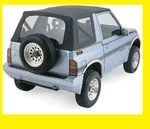 Replacement Soft Top Black W/ Clear Rear Windows 88-94 For Geo Tracker Sidekick. Fixed Price $119.99.