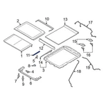 Ford F-150 2015-2020 FL3Z16500A66A Sunroof Deflector. Fixed Price $44.57.