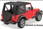 Bestop Black Sailcloth Replace-a-top Soft For 1997-2006 Jeep Wrangler Tj. Fixed Price $385.00.