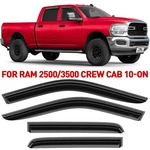 Rain Guards Vent Visors Shade For 2010-2026 Dodge Ram 2500/3500 Crew Cab. Fixed Price $62.99.