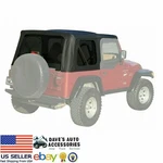 4PC Set Black Denim Replacement Soft Top Fit's Jeep Wrangler Tj 1997-2006. Fixed Price $250.00.