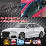In-channel Window Vent Visors Guards Shade Protector For 2015-2020 Audi A3. Fixed Price $59.79.