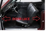 Gm Body Inside Jamb Windlace Welting 180" Long Black Both Doors 64-67. Fixed Price $49.95.