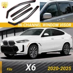 Fit Bmw X6 2020-2025 In-channel Window Visors Rain Sun Shade Guards Deflectors. Fixed Price $59.99.