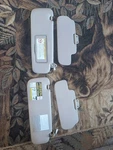 1998-2002 LX470 Land Cruiser Sun Visor Set Driver Passenger Beige Tan Oem J100. Fixed Price $130.00.
