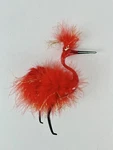 Radko Red Feather Glass Christmas Ornament Italian 1997. Fixed Price $99.99.