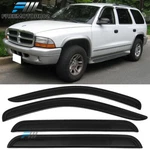 Fits 98-03 Dodge Durango 00-04 Dakota Crew Cab Window Visors Rain Guard Shade. Fixed Price $28.87.