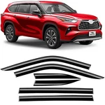 Rain Guards Vent Visors Shade For 2020-2026 Toyota Highlander Shatterproof. Fixed Price $78.74.