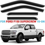 Rain Guards Vent Visors Shade 15-26 Ford F-150 Crew Cab Tape-on. Fixed Price $52.49.
