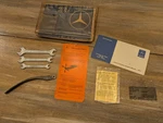 Mercedes 450SL R017 Owners Manual, Emissions Wrench Set, Hard Top Tool. Fixed Price $545.00.