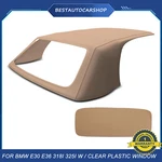 Tan Convertible Soft Top With Clear Plastic Window For Bmw E30 E36 318I 325I. Fixed Price $295.99.
