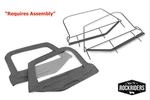 Soft Top Upper Door Windows With Frame Black Pair For 1997-2006 Jeep Wrangler. Fixed Price $265.00.