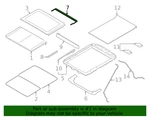 Genuine Ford Sunroof Drip Rail ML3Z-1654022-B. Fixed Price $137.29.