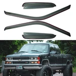 Smoke Window Visors Fits 88-99 Gmc Chevy C1500 C2500 K1500 K2500 Rain Guard Us. Fixed Price $34.99.