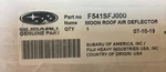 2012-2021 Subaru Moon Roof Air Deflector Impreza Wrx Sti Crosstrek F541SFJ000. Fixed Price $106.75.