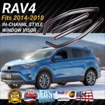 For Toyota RAV4 2014-2018 In-channel Vent Window Visors Rain Guard Deflectors. Fixed Price $35.99.