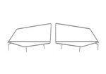 Rampage 1987-1995 Jeep Wrangler(yj) Window Frame Only Black Pair 89699. Fixed Price $108.99.