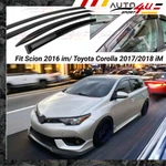Fit Scion 2016 Toyota Corolla 2017/2018 Im Smoked Window Visor Rain Vent Shade. Fixed Price $29.99.