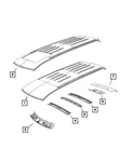 Genuine Mopar 2011-2022 Jeep Grand Cherokee Rear Upper Roof Header 68036319AB. Fixed Price $102.86.