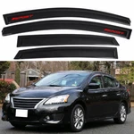 Fits 13-19 Nissan Sentra Window Visor Rain Vent Guard Shade W/ Red Sport. Fixed Price $42.31.
