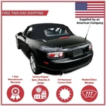 2006-15 Mazda Miata Convertible Soft Top W/ Dot Approved Glass Window, Black. Fixed Price $231.39.