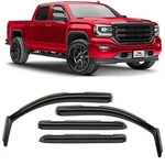 Sun Rain Visors Wind Guards For 2014-2018 Gmc Sierra 1500 Crew Cab. Fixed Price $59.99.