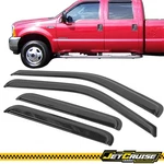 Fits 99-16 Ford F250 F350 F450 F550 Super Duty Crew Cab Window Visors Rain Guard. Fixed Price $26.30.