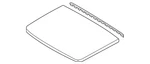 Genuine Audi Sunroof Glass 80F-877-055-B. Fixed Price $1067.90.