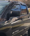 Avs 3M Tape-on Outside Mount Rain Guards Vent Visors For 04-15 Nissan Titan Crew. Fixed Price $79.99.