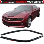 Fits 10-24 Chevy Camaro Acrylic Window Visors Slim Tinted Smoke Sun Rain Guards. Fixed Price $42.19.
