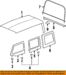 Chrysler Oem 07-18 Wrangler Jk Cover Components-molding Retainer 55395760AE. Fixed Price $14.22.