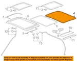 Gm Oem 10-16 Srx Sunroof-outer W'strip 20929619. Fixed Price $124.31.