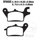 20446-STANDARD Brake Pads Scooter Compatible With Yamaha Mws 155 Tricity Abs. Fixed Price $38.78.