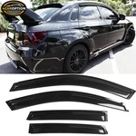 Fits 08-14 Subaru Wrx Sti 08-11 Impreza Window Visors Rain Sun Guard Vent 4PC. Fixed Price $29.98.