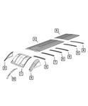 Genuine Mopar Roof Bow 68134046AC. Fixed Price $509.10.